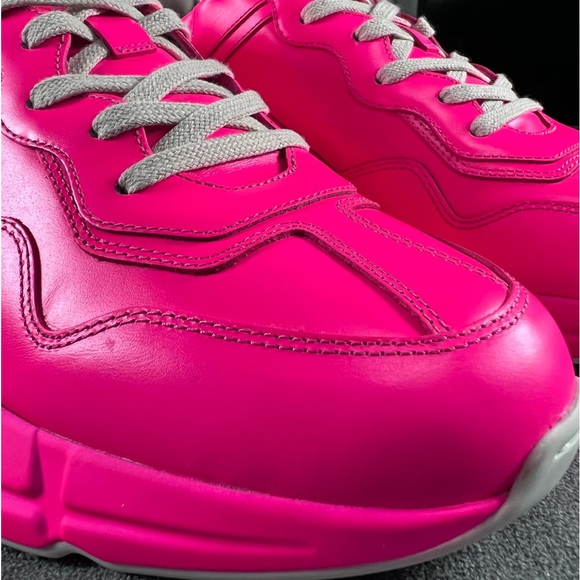 🦩GUCCI RHYTON SNEAKER ‘PINK FLUO’🦩 - Picture 7 of 13